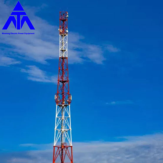 Microwave Communication Towers 4 Legged Lattice Tower